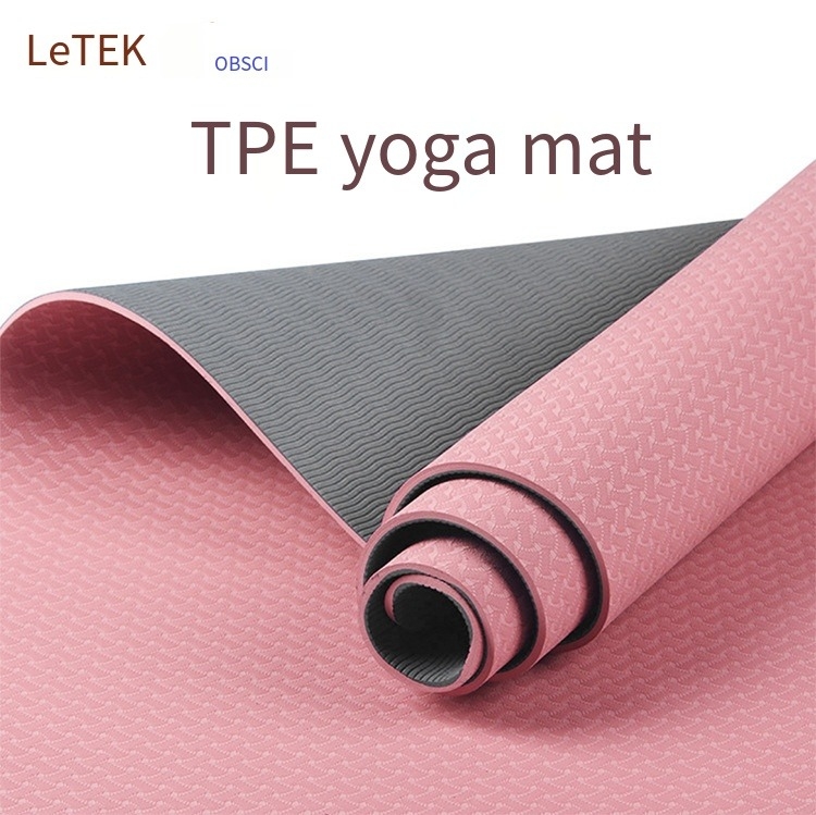 Настройка логотипа TPE йога и пилатес Мат Урич Модель EG0146 Розовый цвет 173 см Длина