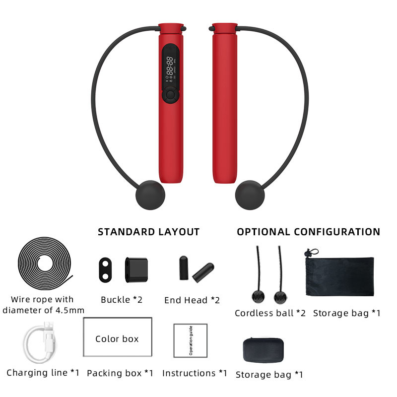 Новое соединение Bluetooth для прыжка по веревке, чтобы похудеть, можно считать и заряжать.